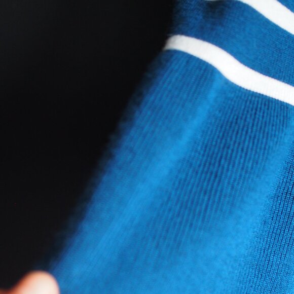 Guillaume | Like NEW Short Sleeve Peplum Striped Sweater - Picture 3 of 3